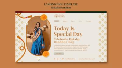 Raksha Bandhan Celebration Landing Page – Free Download