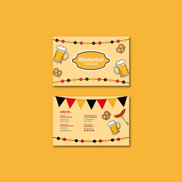 Oktoberfest Business Card Template – Free Download