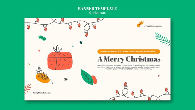 Christmas Banner Template – Free Download for Your Holiday Projects