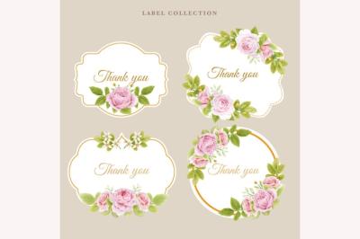 Hand Drawn Floral Label Collection – Free to Download