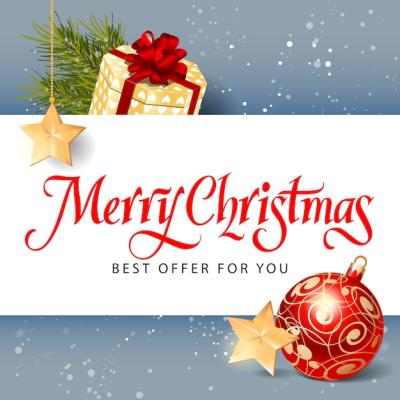 Merry Christmas Best Offer Lettering – Free Download