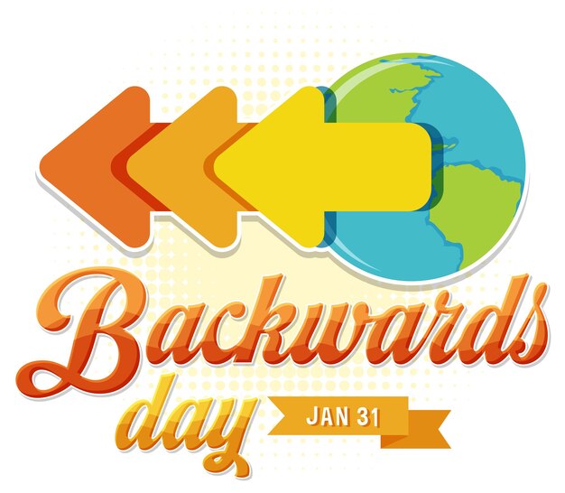 National Backward Day Banner Design – Free Download