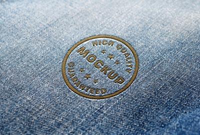 Jeans Embroidery Mock-up Close-up – Free Stock Photo for Download