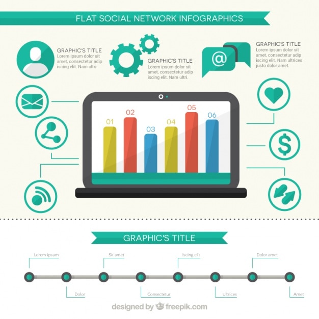 Modern Social Networking Infographic – Free Download