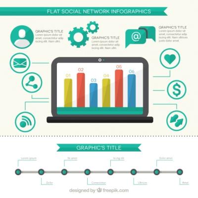 Modern Social Networking Infographic – Free Download