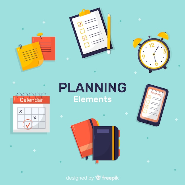 Modern Planning Elements Vector Templates – Free Download