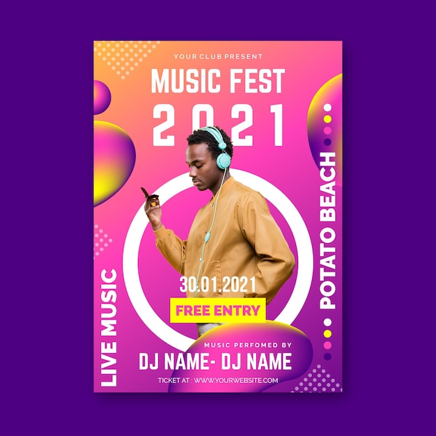 2021 Music Event Poster – Free Download, Download Free Stock Photo