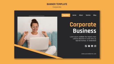 Corporate Business Landing Page Design – Free Download