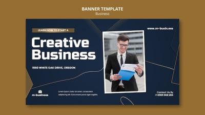 Flat Design Business Template – Free Download