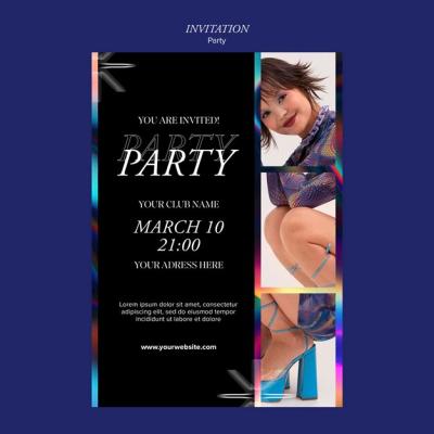 Party Entertainment Invitation Template – Free Download