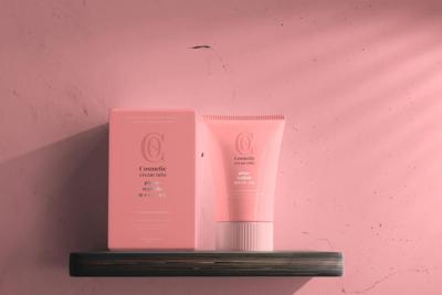 Cosmetic Cream Tube and Box Mockup – Free Download