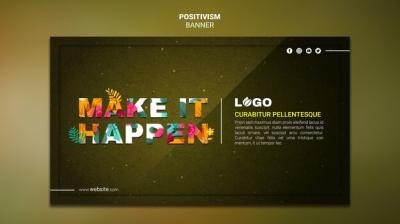 Positivism Banner Template – Download Free Stock Photo