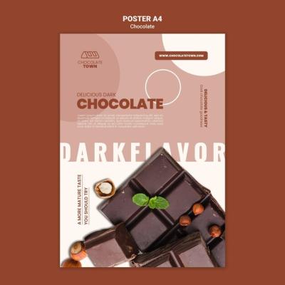 Tasty Chocolate Poster Template – Free Download