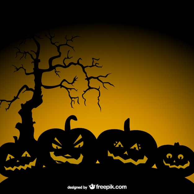 Spooky Halloween Pumpkin Background – Free Download