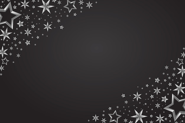 Realistic Silver Stars Background – Free Stock Photo, Download Free