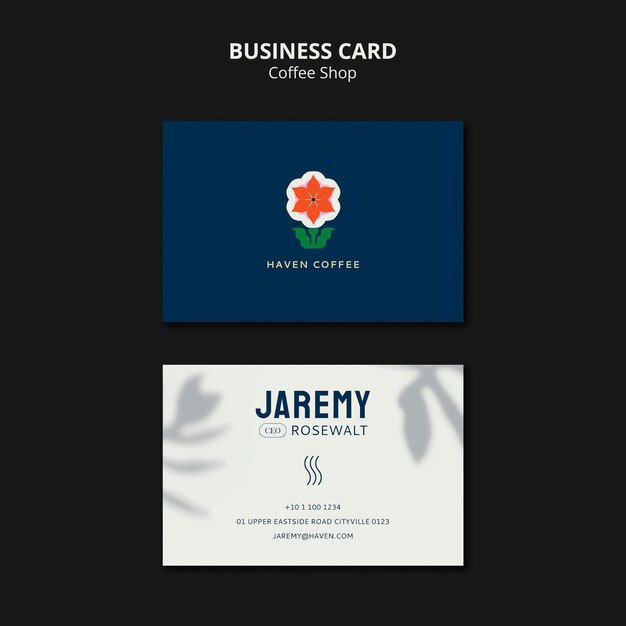 Coffee Shop Business Card Template – Free Download