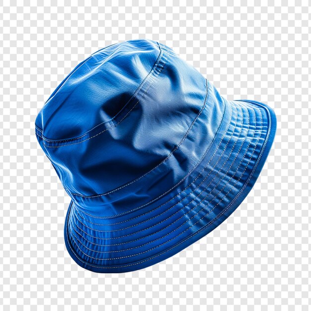 Blue Bucket Hat Isolated on Transparent Background – Free Download