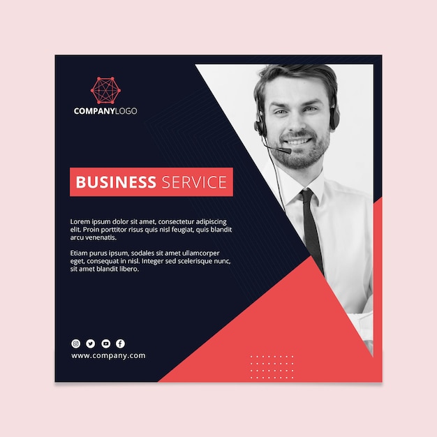 Square General Business Flyer Design – Free Download