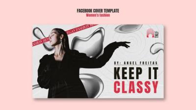 Women’s Fashion Facebook Cover Template – Free Download