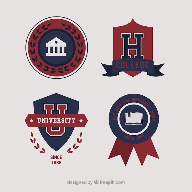 Elegant Logos for College – Free Download of Vector Templates