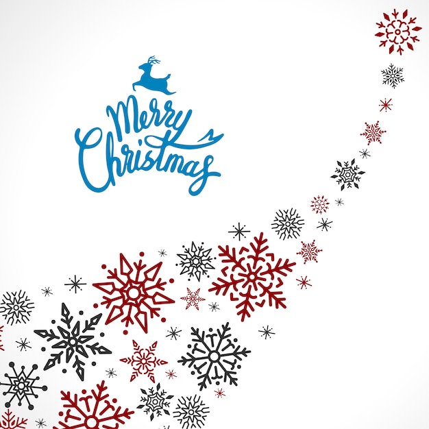 Merry Christmas Holiday Design Background Vector – Free Download