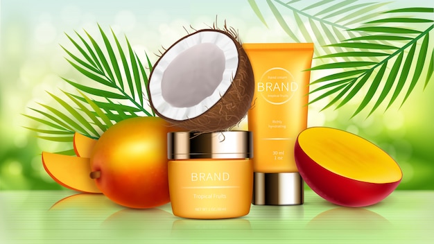 Tropical Mango and Coconut Cosmetics – Free Download