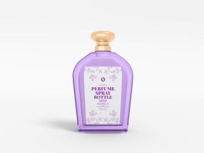 Elegant Transparent Luxury Glass Perfume Spray Bottle Mockup – Free Download