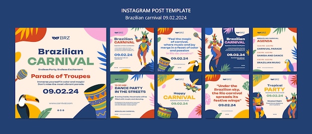 Carnival Celebration Instagram Posts – Free to Download