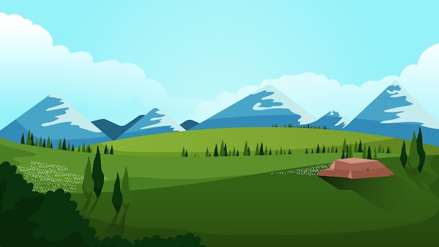 Natural Landscape Background for Video Conferencing – Free Download