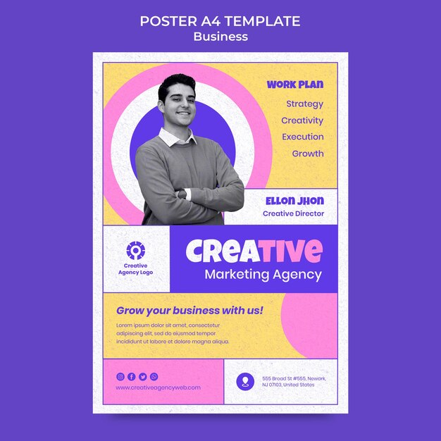 Business Poster Design Template – Free Download