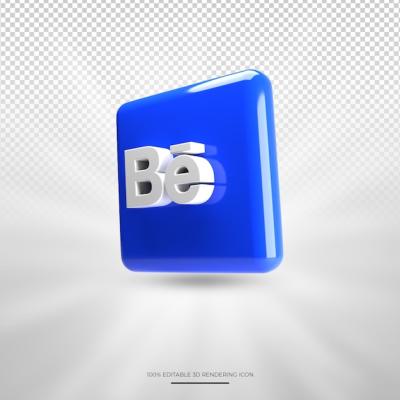 3D Rendering Social Media Icon on Behance – Free Download