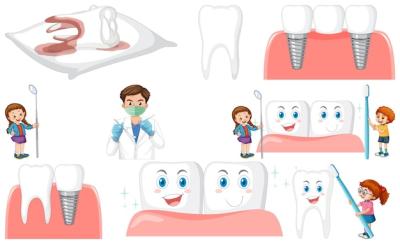 Dental Equipment and Cartoon Characters – Free to Download