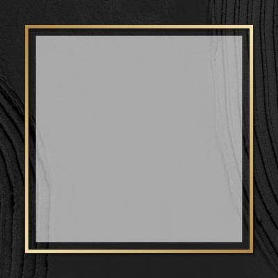 Gold Frame Vector on Black Textured Background – Free Download