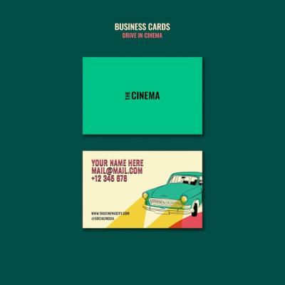 Drive-in Cinema Business Card Template – Free Download