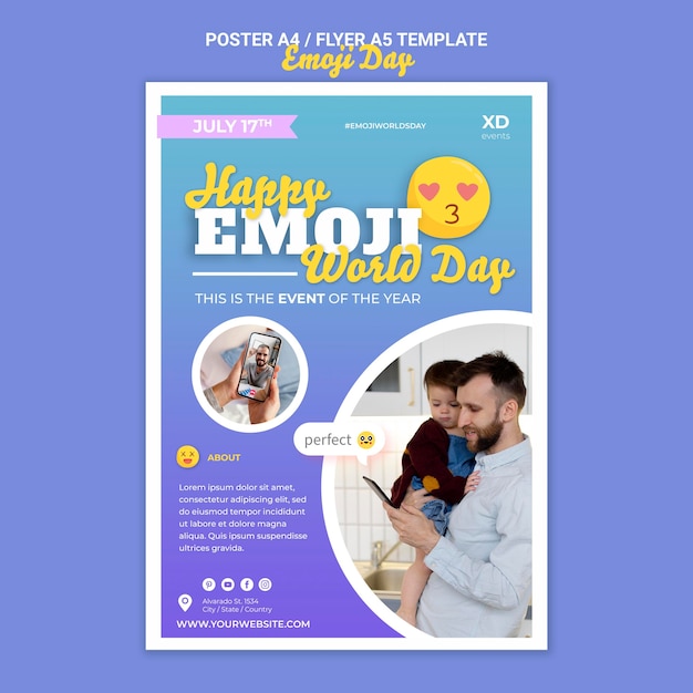 Emoji Day Print Template – Free Download