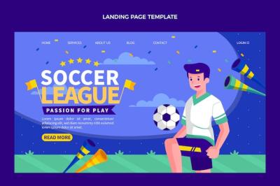 Soccer Landing Page Template – Free Download, Free Stock Photo