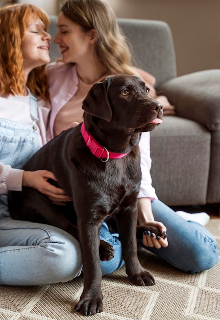 Close-Up of a Woman with a Cute Dog – Free Stock Photo for Download