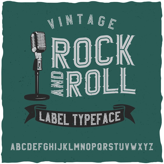 Rock and Roll Label Font – Free Download