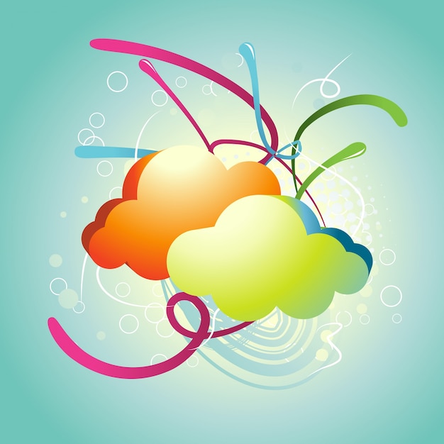 Abstract Colorful Cloud Design – Free Download