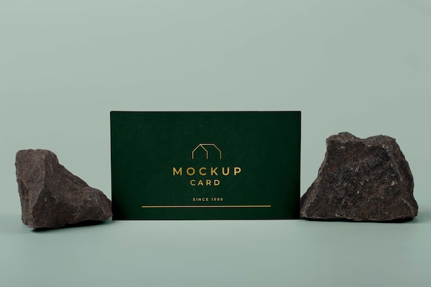 Stationery Mockup on Stones – Free Stock Photo for Download