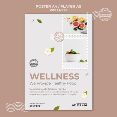 Wellness Print Template with Photo – Free Download