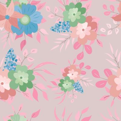 Beautiful Hand-Drawn Floral Seamless Pattern – Free Download