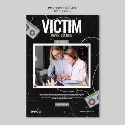 Investigation Poster Template Design – Free Download