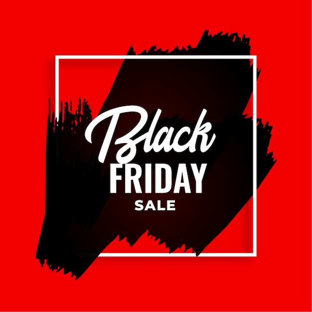 Red Watercolor Black Friday Background – Free Stock Photo for Download