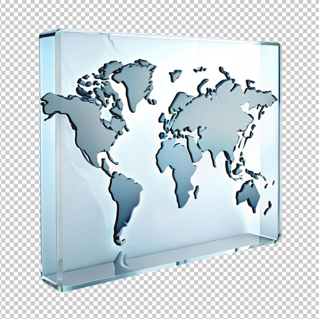 Vertical Glass World Map Symbol – Free Stock Photo Download