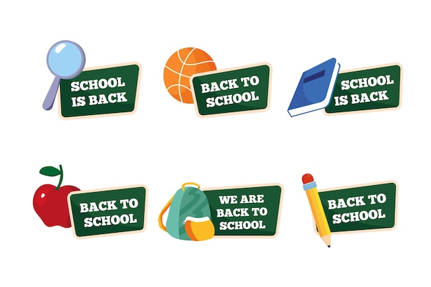 Back to School Labels Pack – Free Download