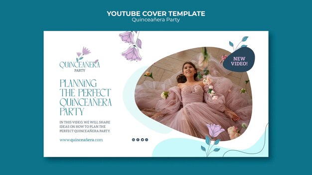 Hand Drawn Quinceanera Party YouTube Cover – Free Download, Free Stock Photo