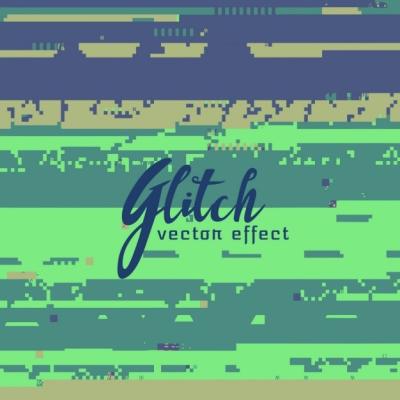 Green Glitch Background – Free to Download