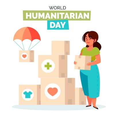 Illustration for World Humanitarian Day – Free Download, Download Free Stock Photo