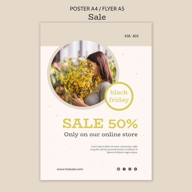 Sale Offer Flyer Template – Download Free Stock Photo